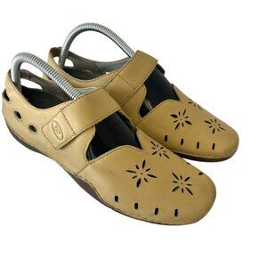 Propet Shoes Womens 9M Mary Jane Comfort Ortholite Leather Chickadee Maize yello
